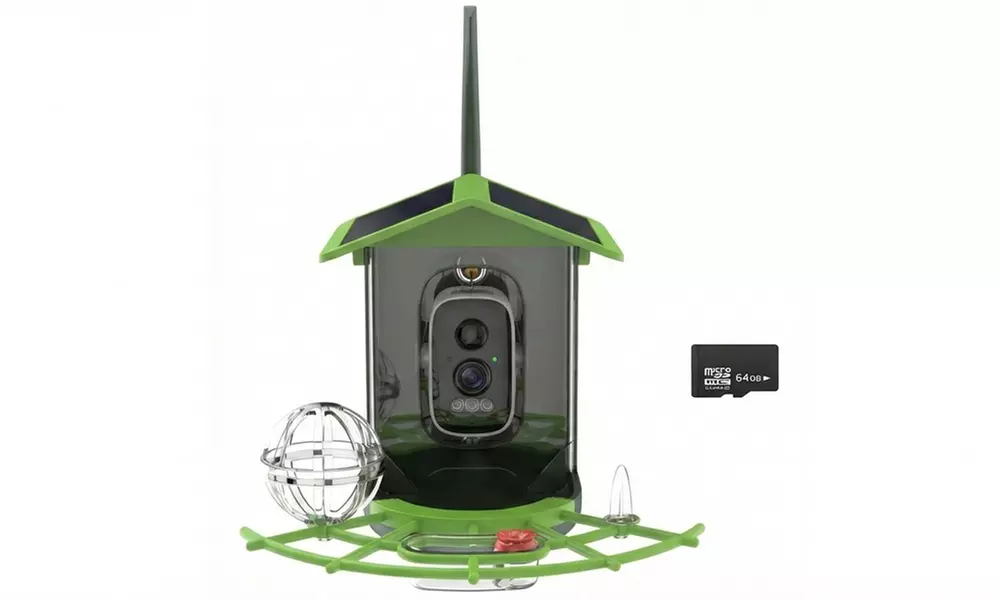 HD Solar Bird Feeder Camera with Colour Night Vision
