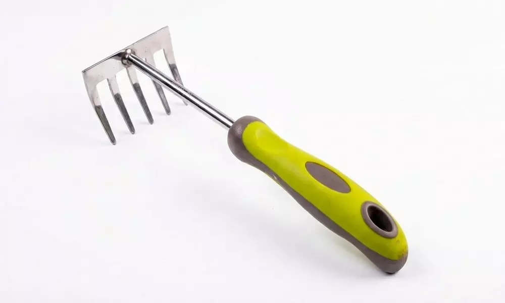 5-Piece Garden Hand Tool Set - Stainless Steel with Soft Grip Handles