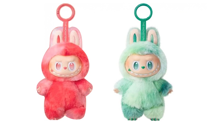 Image 15: 1 o 2 portachiavi con bambola di peluche ispirata ai Labubu