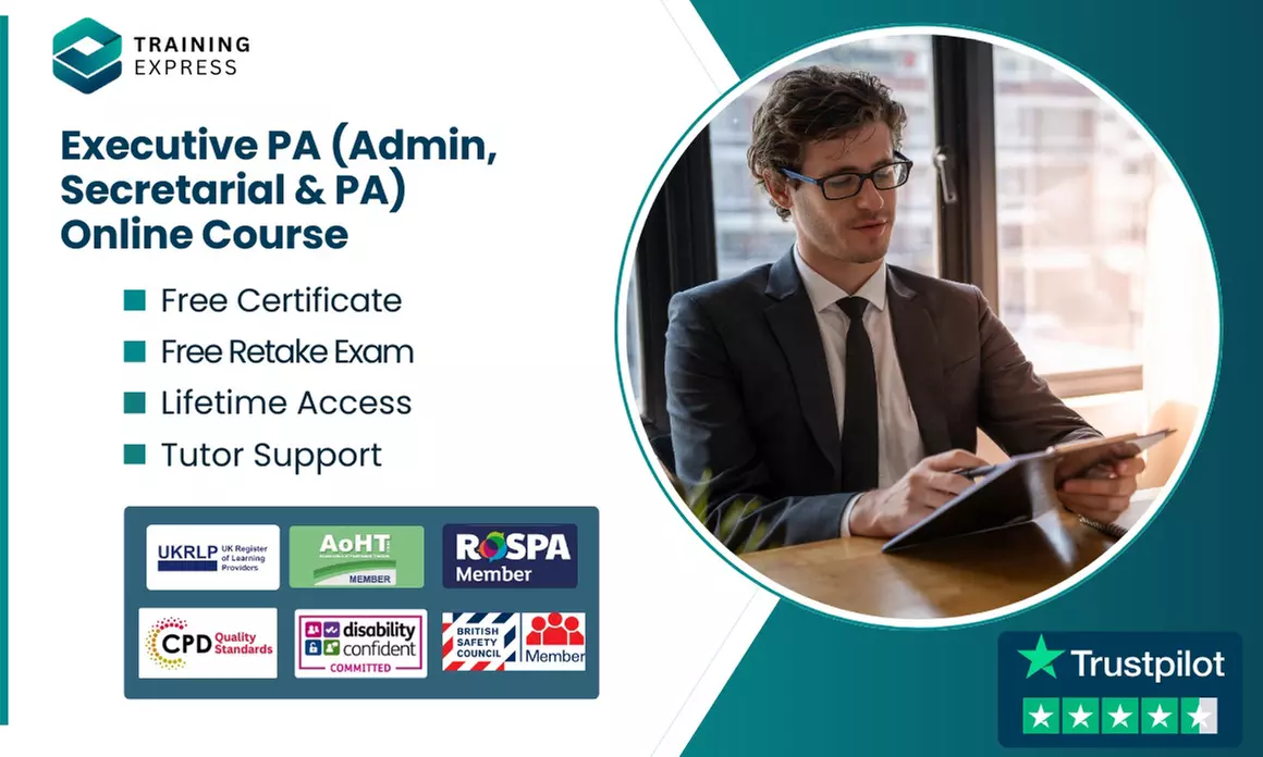 Boost Career with Executive PA (Admin, Secretarial & PA) at Training Express (Up to 40% Off) - Primary Image