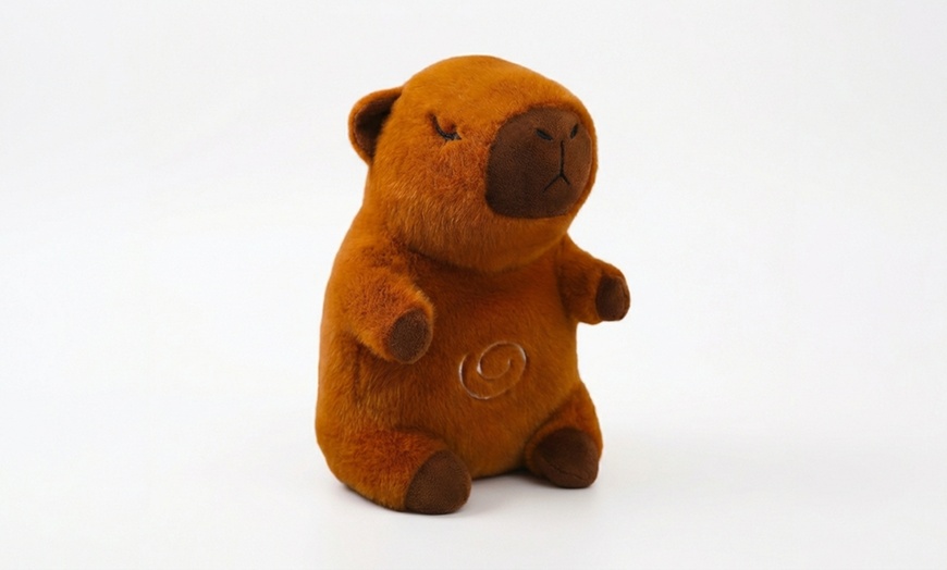 Image 2: Breathing Capybara Plush Toy