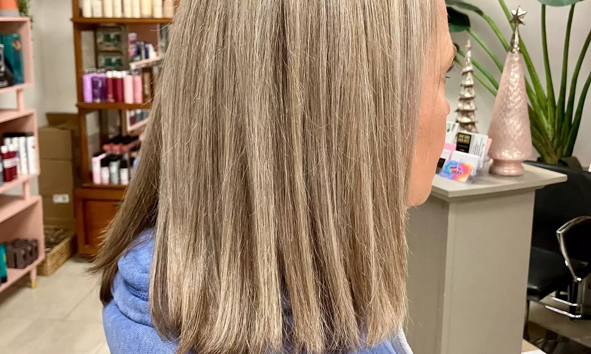 Root or All-Over Color, Foils, or Gray-Blending Hair Services