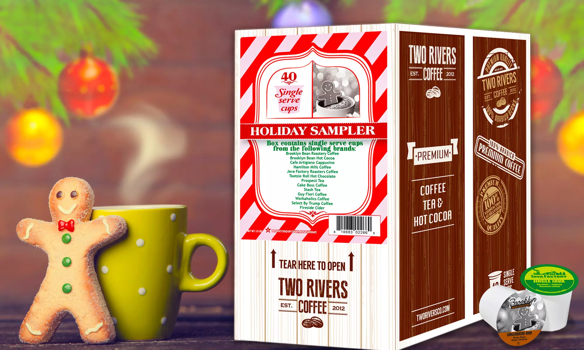 Winter/Holiday 40ct Single-Serve Coffee Pod Sampler Pack - Primary Image