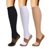 Image 2: (3 Pairs) Copper Compression Socks 20-30mmHg Graduated Support Mens Womens S-XXL