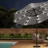 Image 7: Rotatable Solar Lighting Garden Umbrella with Fillable Base