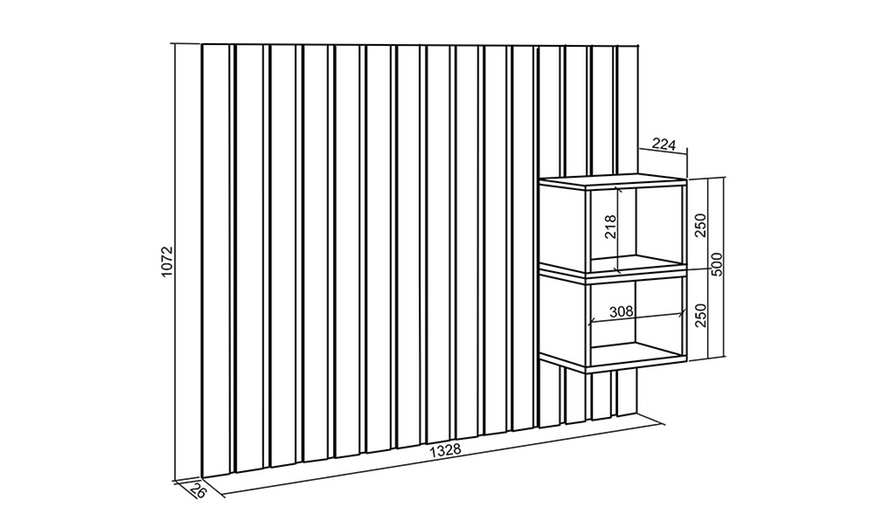 Image 33: Cabecero de cama disponible en diferentes tamaños y colores