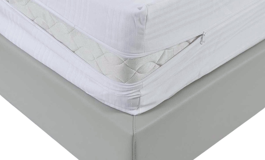 Image 1: Housse de matelas pour lit simple avec fermeture éclair