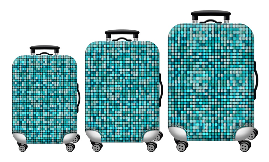 Image 7: Abstract Theme Luggage Cover