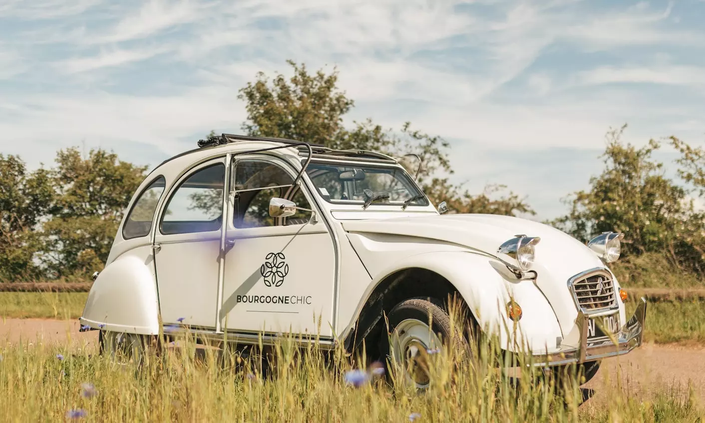 Balade en 2CV avec Bourgogne Chic