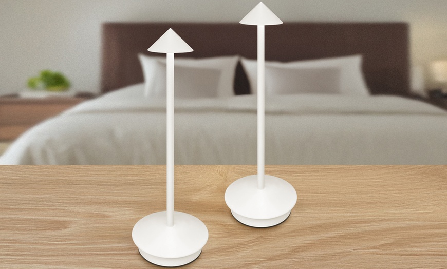 Image 4: Set di 2 lampade a led