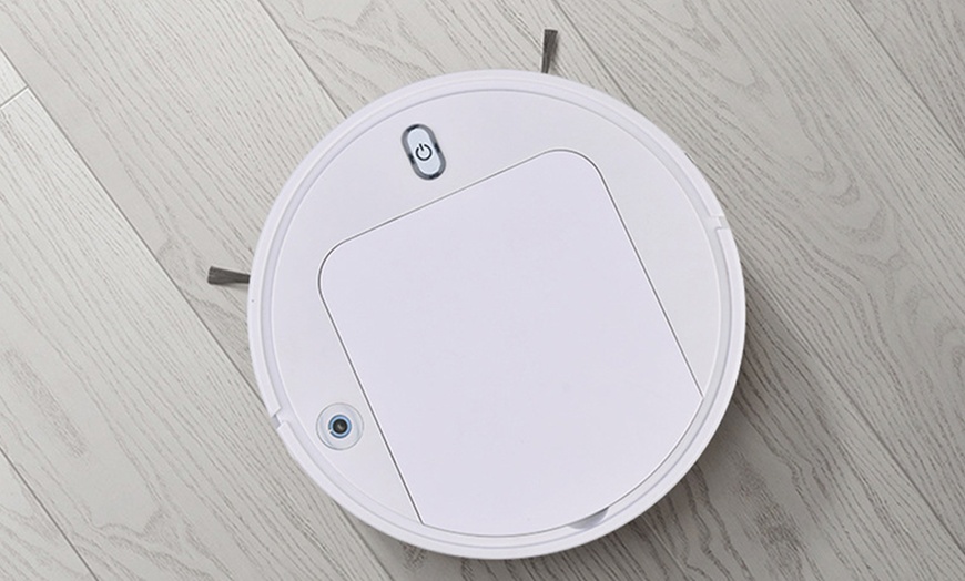 Image 1: Smart Sweeping Robot Vacuum Cleaner, Slim Design with Strong Suction