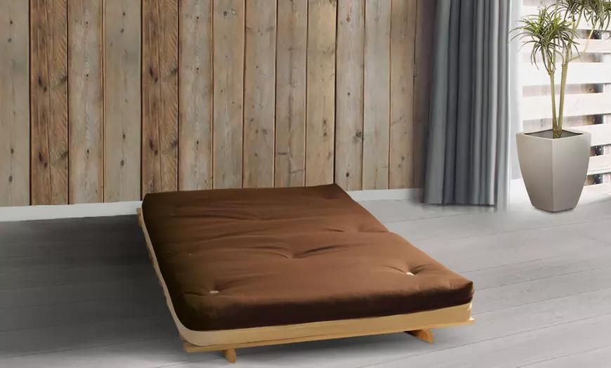 Image 9: Futon Frame and Mattress