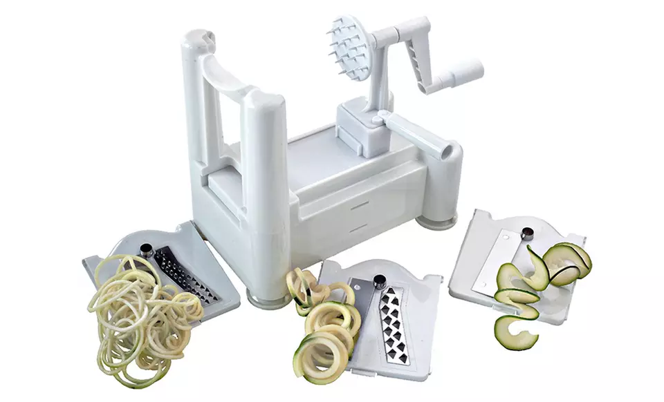 Tri-Blade Plastic Spiral Vegetable Slicer - Primary Image