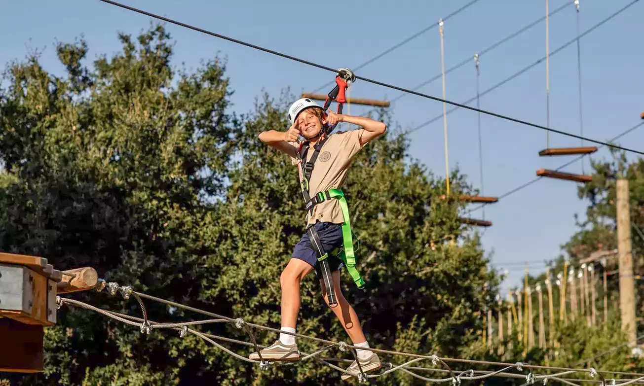 Get a 2-Hour High Ropes Course Exploring 80 Elements for 2 or 4