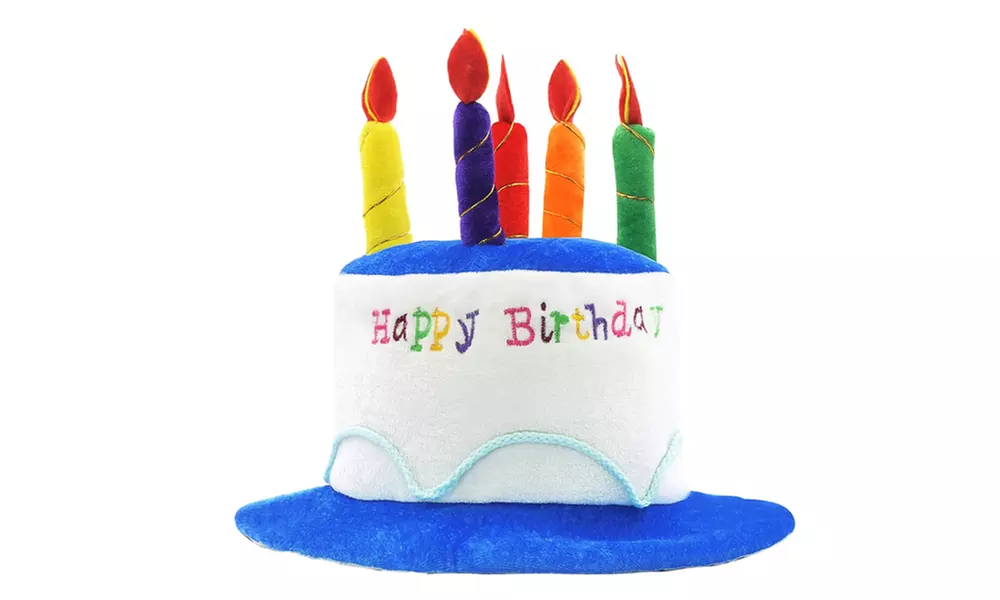 1 ou 2 chapeaux unisexes sous forme de gâteau d'anniversaire - Primary Image