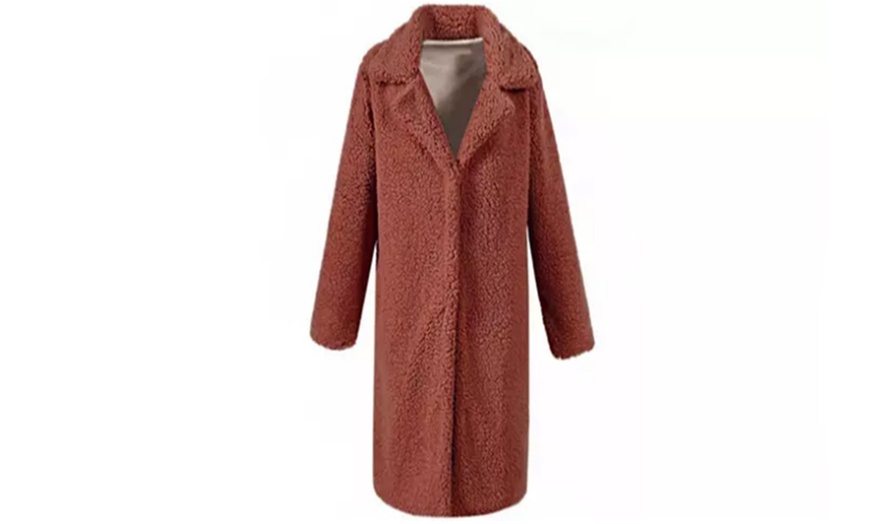 Image 9: Women's Teddy Fleece Coat