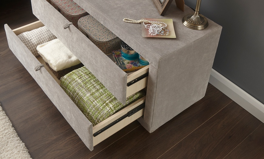 Image 14: Two-Drawer Storage Ottoman in 2 Colours