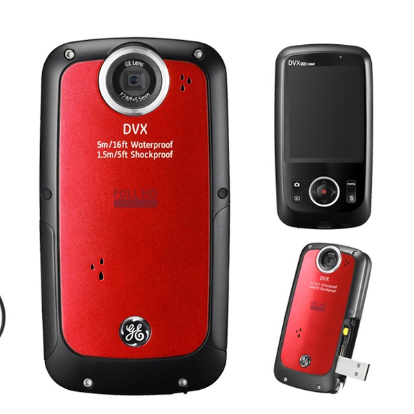 ge dvx waterproof shockproof 1080p