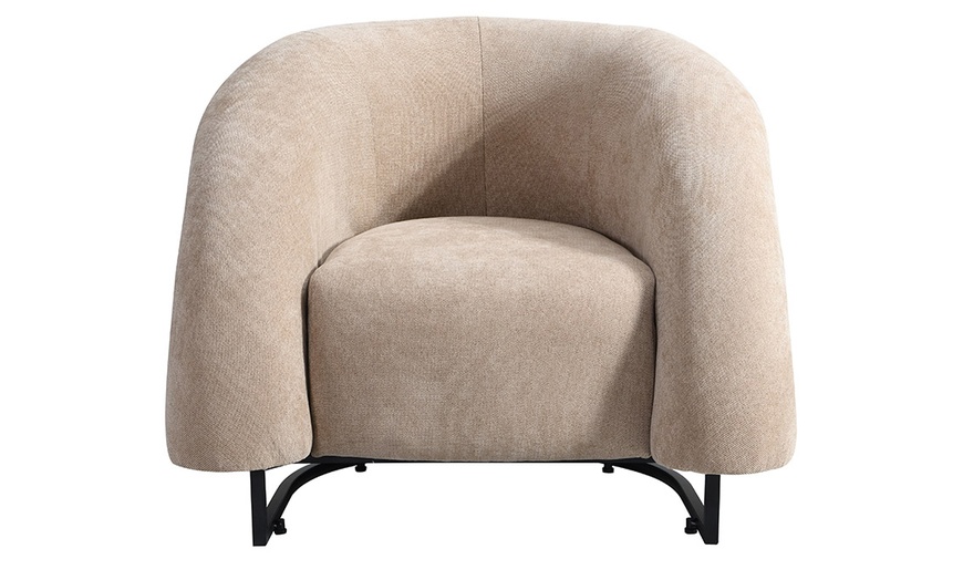 Image 4: Home Deluxe Sessel MACA in Samt-Optik