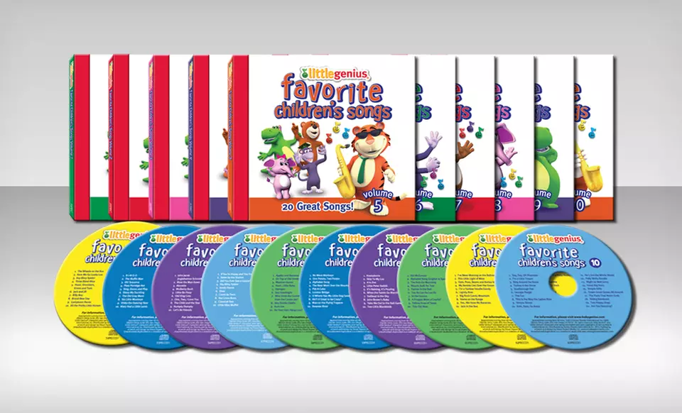 $24.99 for a Baby Genius Little Genius Favorite Children’s Songs 10-CD Set ($100 List Price). Free Shipping and Returns. - Primary Image
