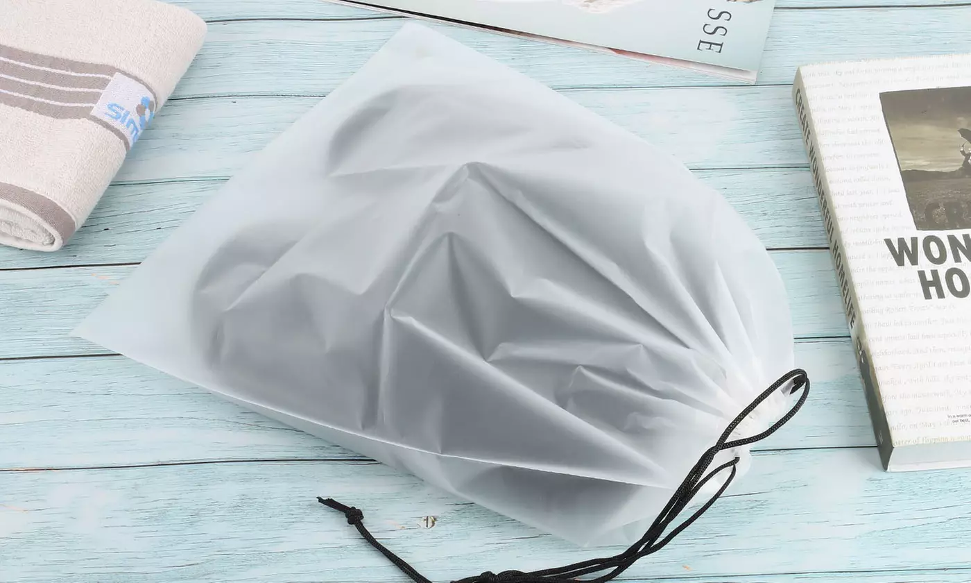 Transparent Shoe Bags for Travel Shoes Organizers Storage Pouch with Rope - Primary Image