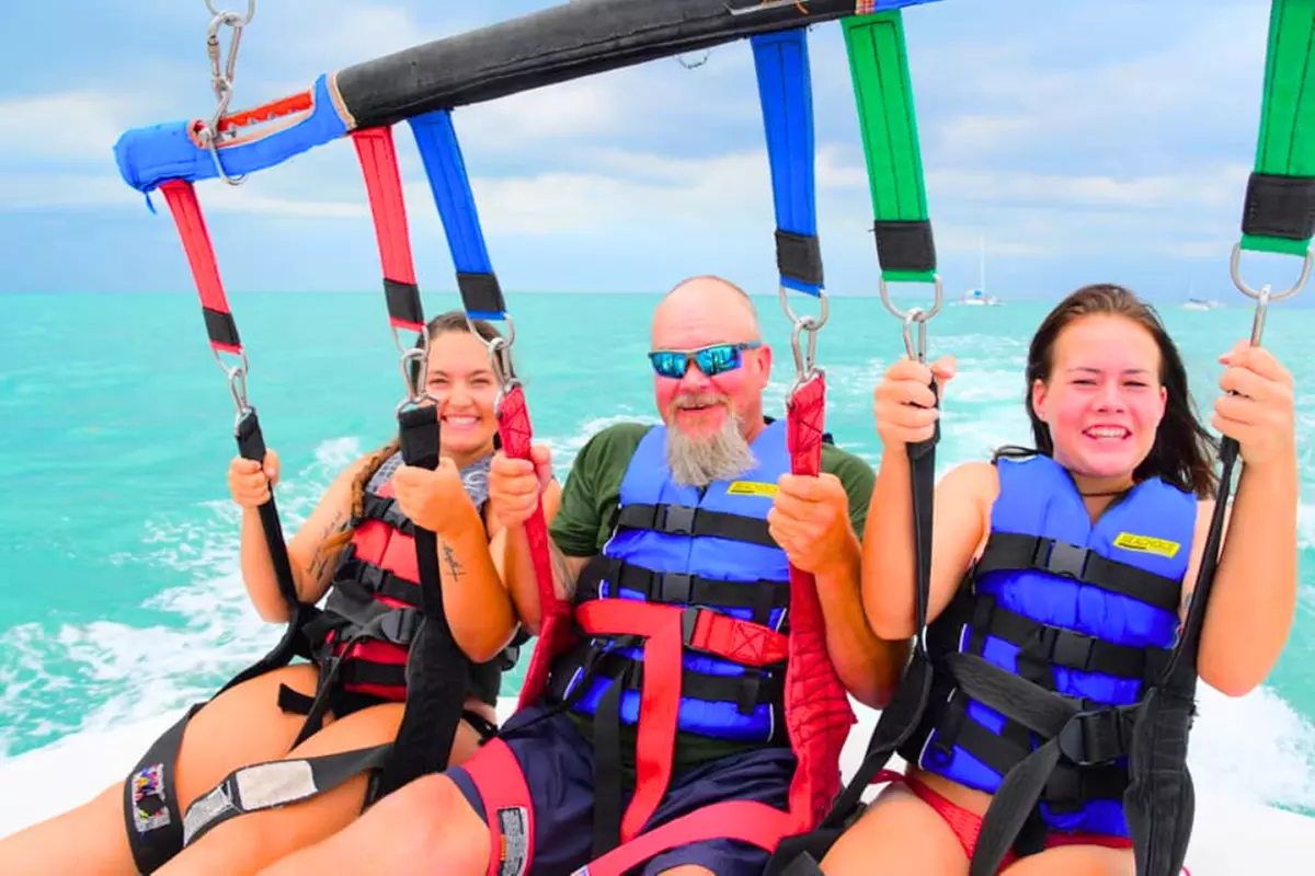 Fly High with Parasailing at Downtown Seaport or Smathers Beach