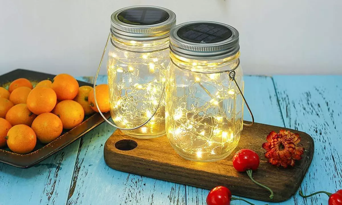 Lot de 3 bocaux LED solaire deco - Primary Image