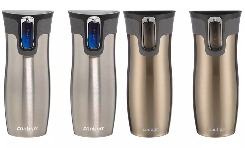 Contigo West Loop 1.1 Stainless Steel 16 Oz. Travel Mug with Autoseal Lid (2-Pack) - Primary Image
