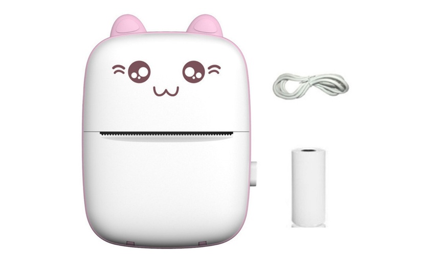 Image 4: Mini Inkless Portable Printer; Connect through App 