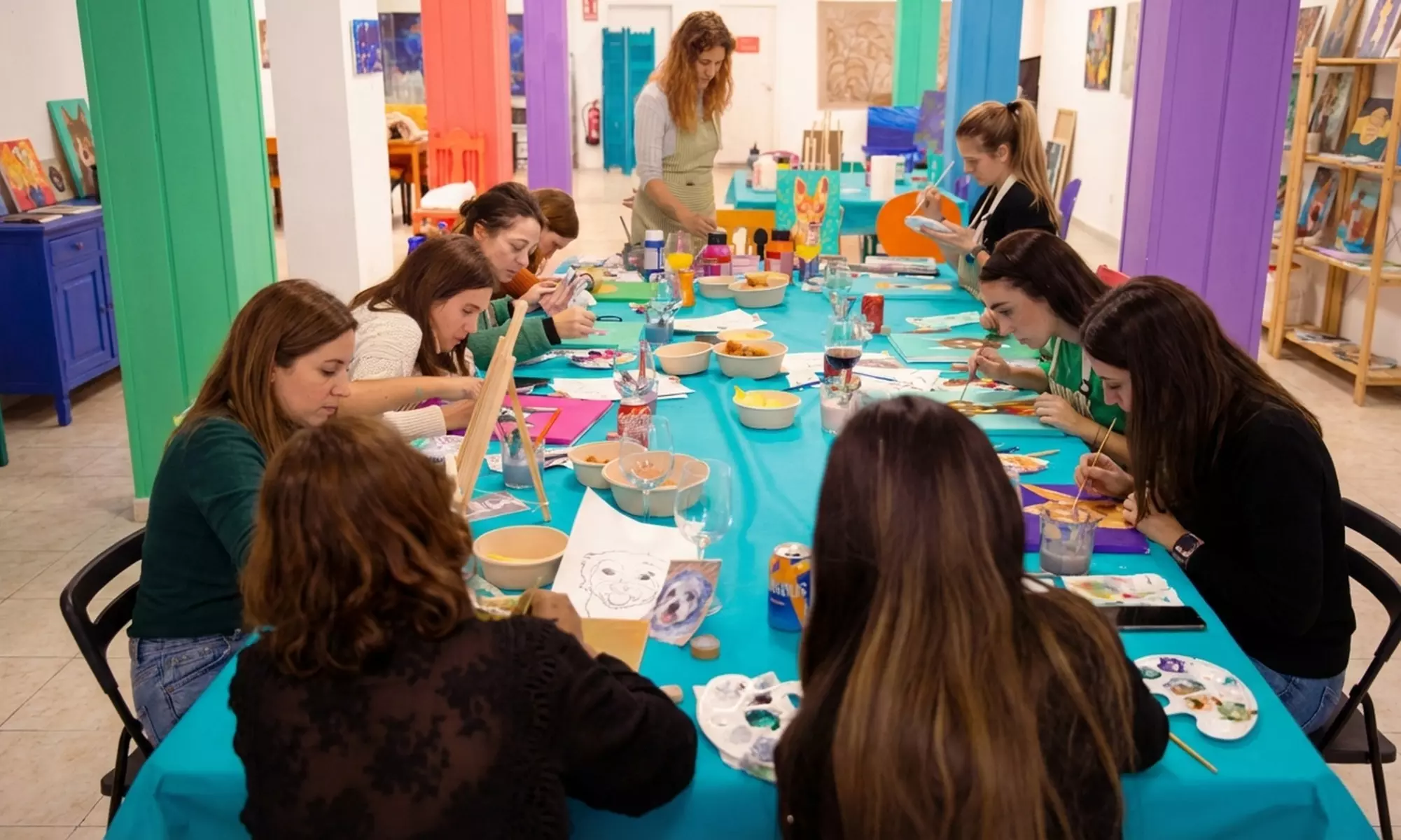 Taller de pintura con técnica a elegir para 1, 2 o 4 personas