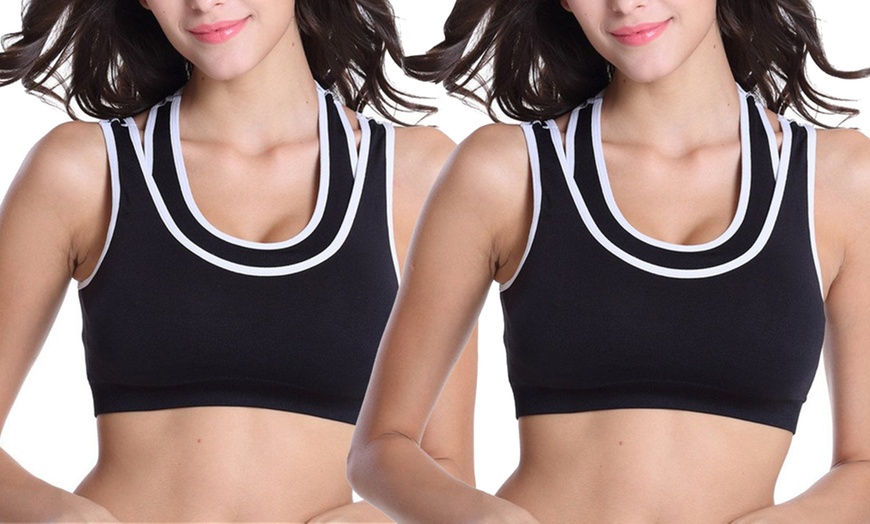 Image 7: Double Strap Sports Bra