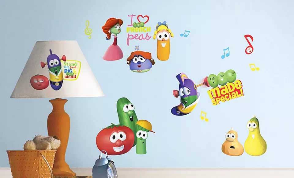 Veggie Tales Reusable Wall Decals.  - Primary Image