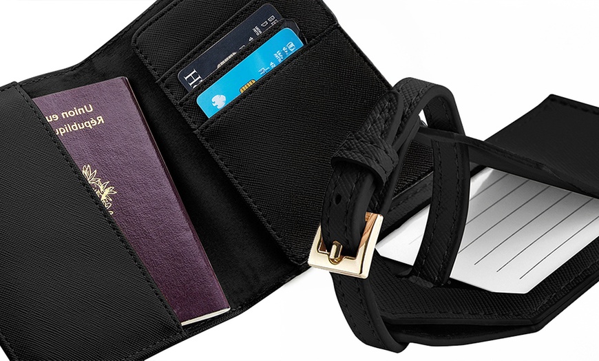 Image 5: 1 oder 2 personalisierbare Gepäckanhänger mit Etui