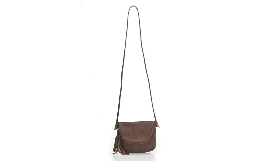 Image 7: Le Sac Italian Leather Shoulder Bag 