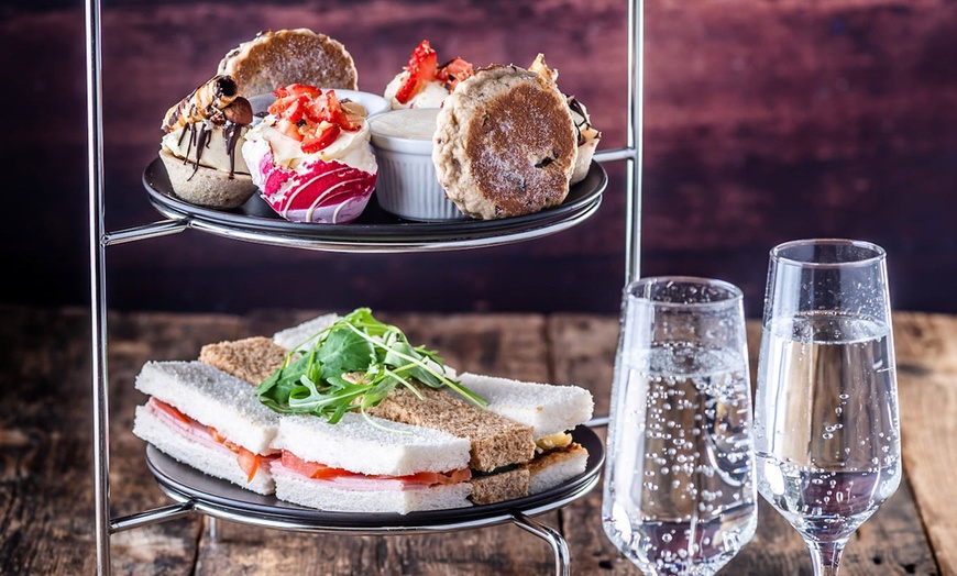 Image 5: Festive Afternoon Tea for Two or Four, Bubbly on the Side