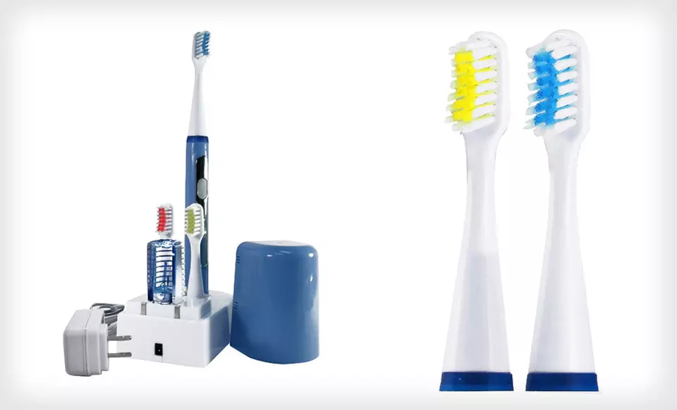$29.99 for a Super Sonic Toothbrush with Cleaning and Whitening System ($69 List Price). Free Shipping & Returns. - Second Medium