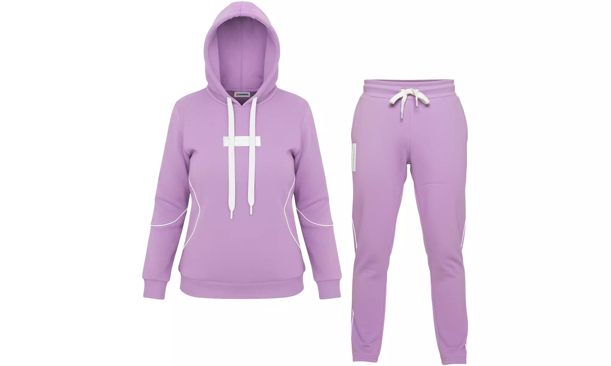 Tuta da donna in cotone felpato Superga