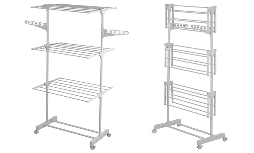 Image 3: Foldable Laundry Rack