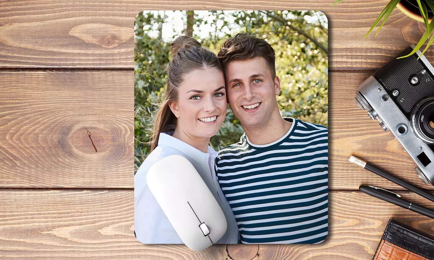 Muismat met eigen foto in vorm en formaat naar keuze via Fotoproducten - Primary Image