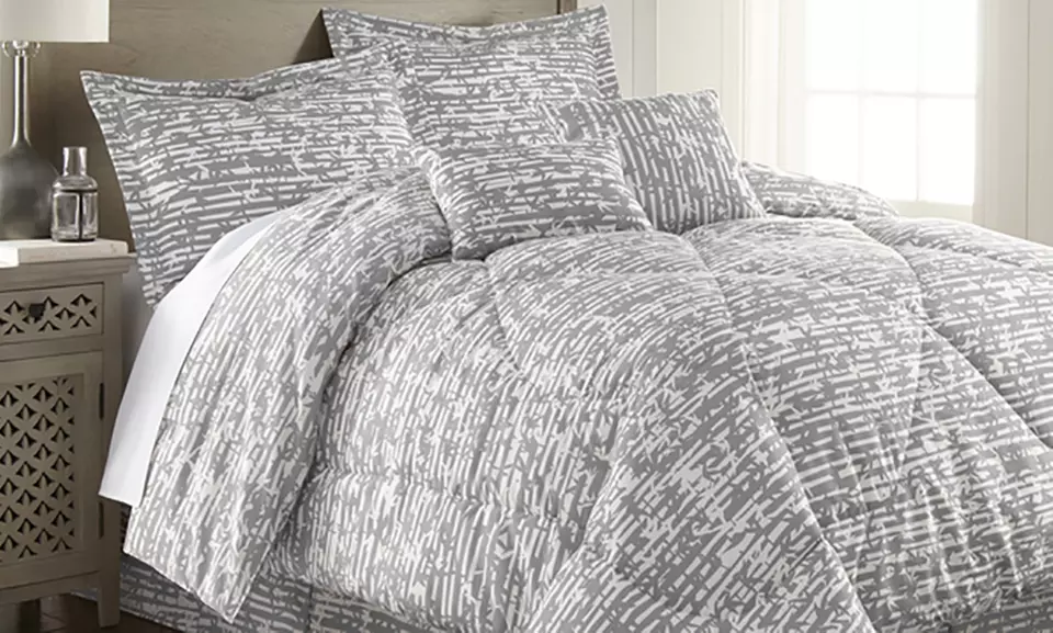 Hotel 5th Ave Bamboo Print Comforter Set (6-Piece) - Primary Image