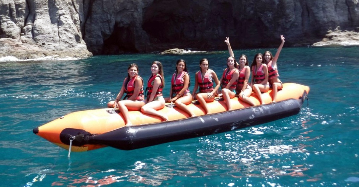 Paseo en banana boat en Las Palmas