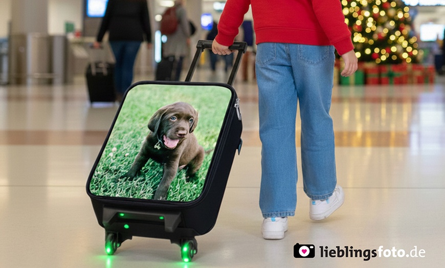 Image 2: Personalisierbarer mit Foto: Rucksack oder Koffer für Kinder