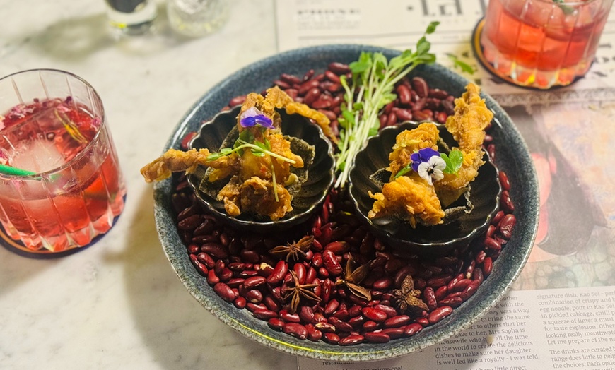 Image 2: 6 or 10 Course Omakase Cocktail Tasting with Gourmet Bites for 2 or 4!