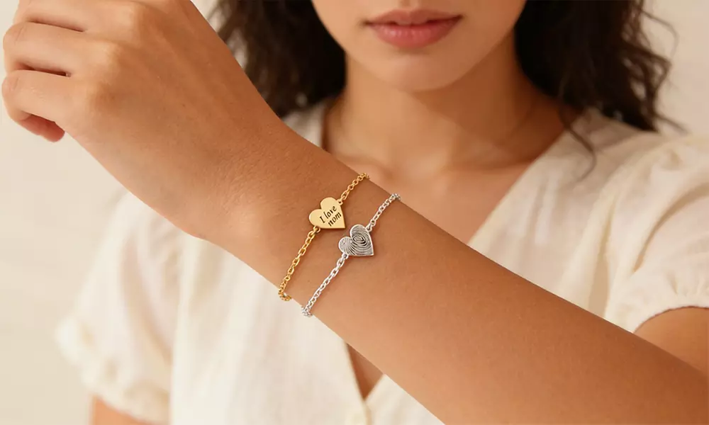 1 ou 2 bracelets en acier inoxydable personnalisables
