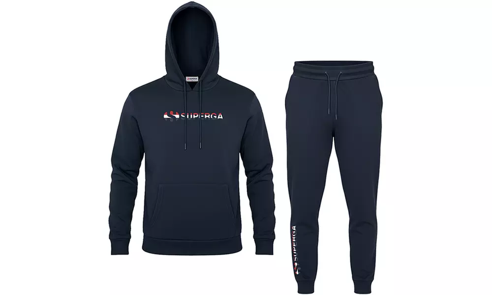 Tuta uomo Superga in cotone felpato