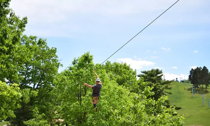 Michigan’s Scenic Mt. Holiday Zip Line Tour