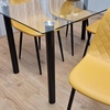 Image 14: Glass Dining Table Set with Chair Options