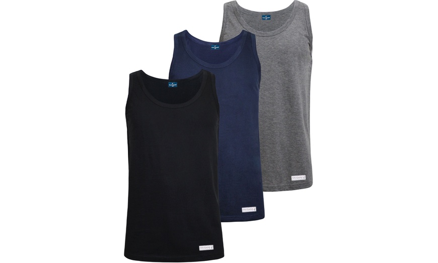 Image 2: Lot de 3 débardeurs, t-shirts à col rond ou à col V Navigare
