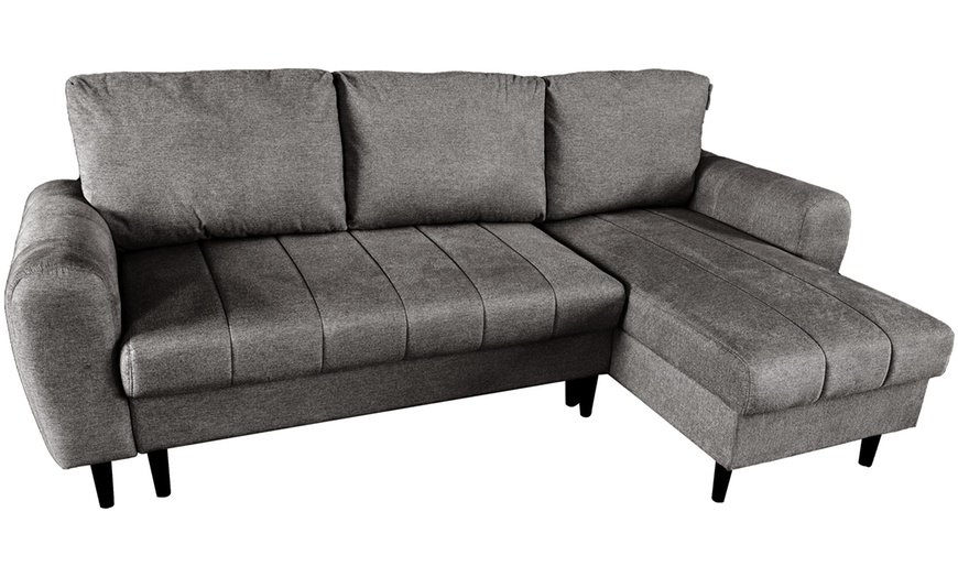 Image 13: DS Living Sienna 3 Seater Corner Sofa Bed with Storage