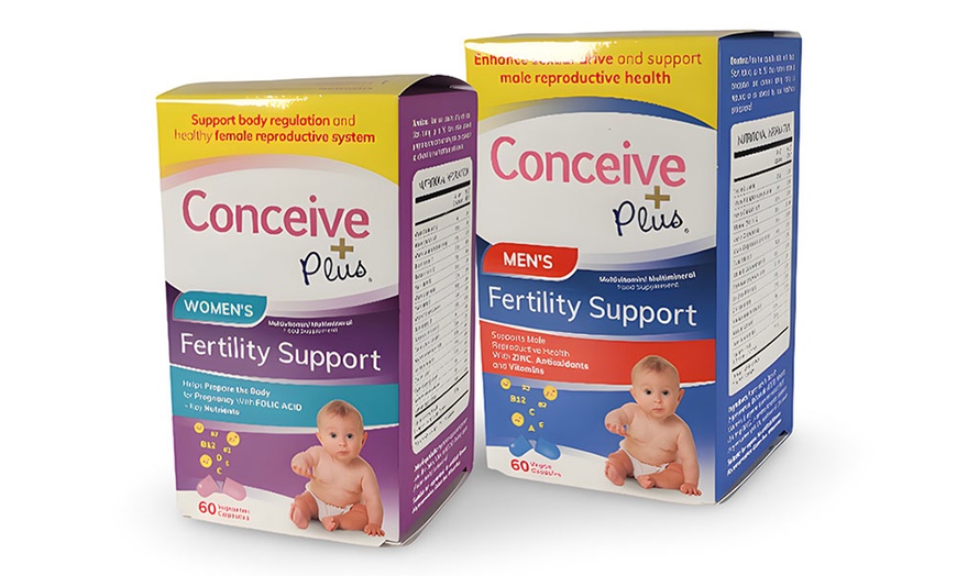 Image 1: 60-Pack of Conceive Plus Fertility Supplements for Him and Her